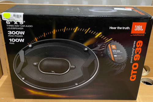 JBL GTO939 Series 6x9" 300 W 3 Way Black Car Coaxial Audio Speakers Stereo