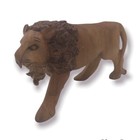 Solid Wood Lion from Nairobi Kenya - Artisan Hand carved Vintage