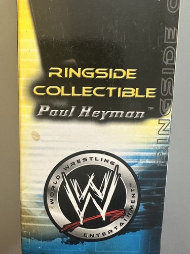 2004 JAKKS Pacific WWE Rare Htf RSC Exclusive Paul Heyman WSS ECW Wrestling MIB - Picture 9 of 9