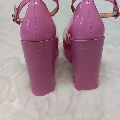 Mary Jane Bubble Gum Pink Barbiecore Chunk Heel Plateau Schuhe Gr. 37 (US 6,5) - Bild 8 von 16