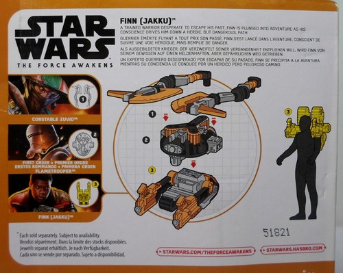 STAR WARS 2015 THE FORCE AWAKENS FINN (JAKKU) 4'' ACTION FIGURE MOSC SEALED - Picture 11 of 12