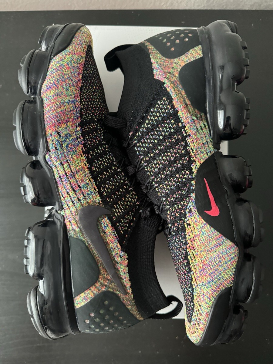 Nike Air Vapormax Flyknit 2 'Black Multi-Color' 942842-017 Nike Air Vapormax Flyknit 2 'Black Multi-Color' 942842-017