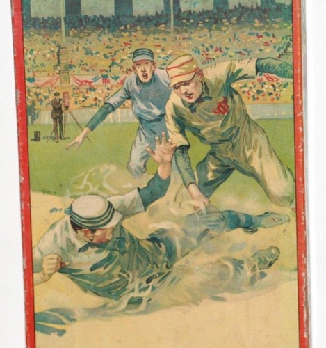 Circa 1910's Milton Bradley, Baseball & Checkers Two Game Combination Board Game - Picture 2 of 9