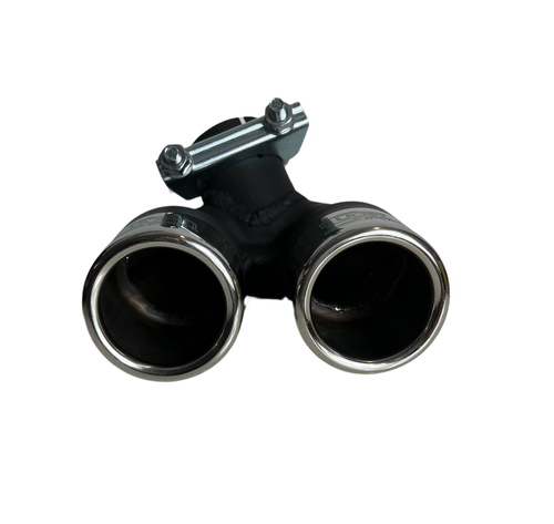 Doppelrohr Auspuffblende für SMART Fortwo Typ 451 2007-2010 2x60mm - Bild 6 von 7