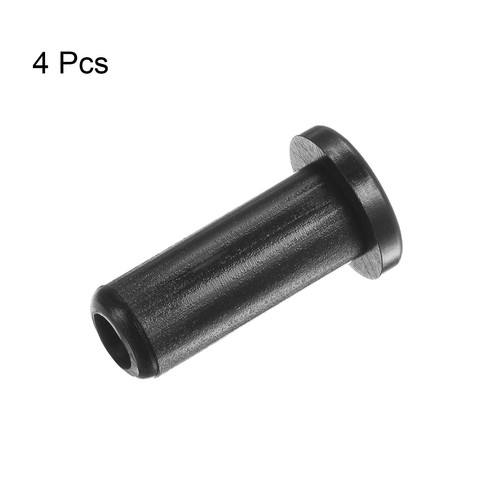 4pcs Flanged Sleeve Bearings 6mmx10mmx28.5mm Nylon Bushings, Black - Picture 3 of 5