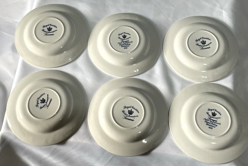 Vintage Blue and White Royal Cauldon Scenario Coffee Cups & Saucers x 6 - Picture 7 of 13