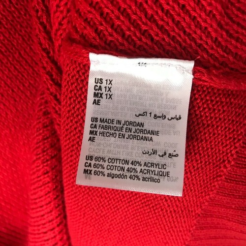 (NWT) Charter Club Women's Red Seam Front V-Neck Sweater Plus Size 1X - Picture 15 of 15
