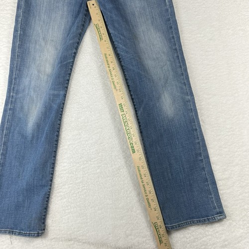 Lucky Brand Jeans Mens 31x32 363 Straight Blue Denim Straight Light Wash - Picture 8 of 15