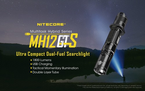 Linterna Linterna Recargable USB NiteCore MH12GTS + Batería - Imagen 2 de 12
