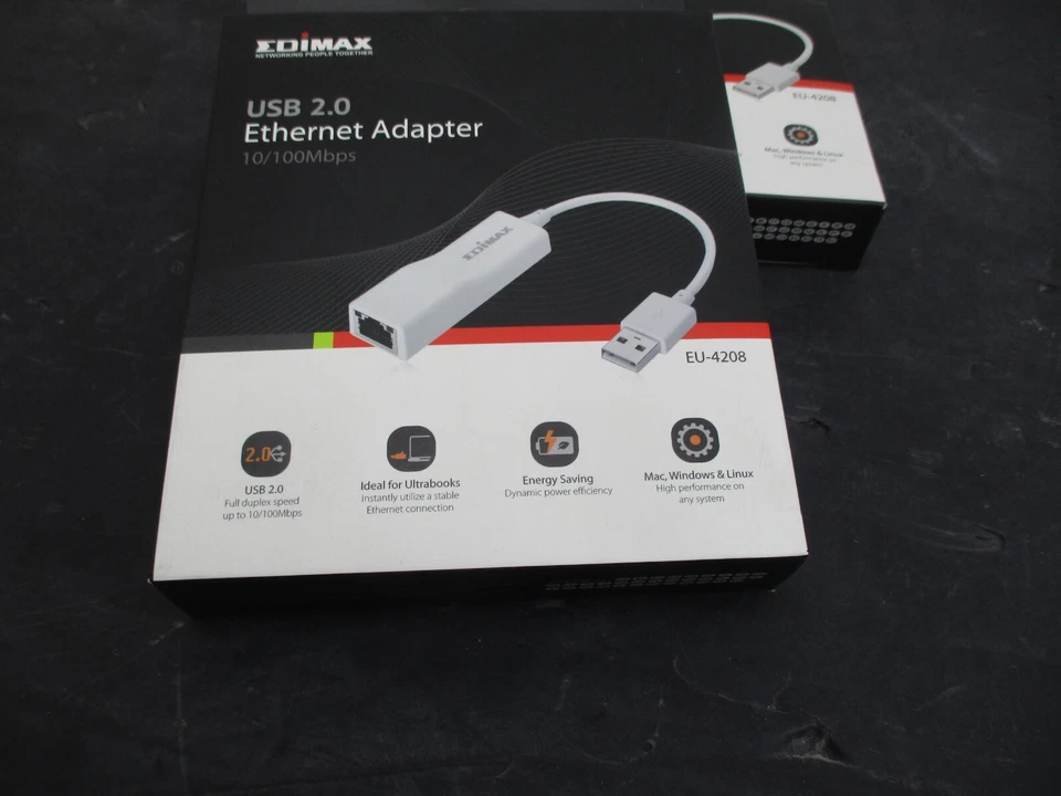 lot of 2 Edimax EU-4208 USB 2.0 Ethernet Adaptor 10/100Mbps - Image 2 of 4