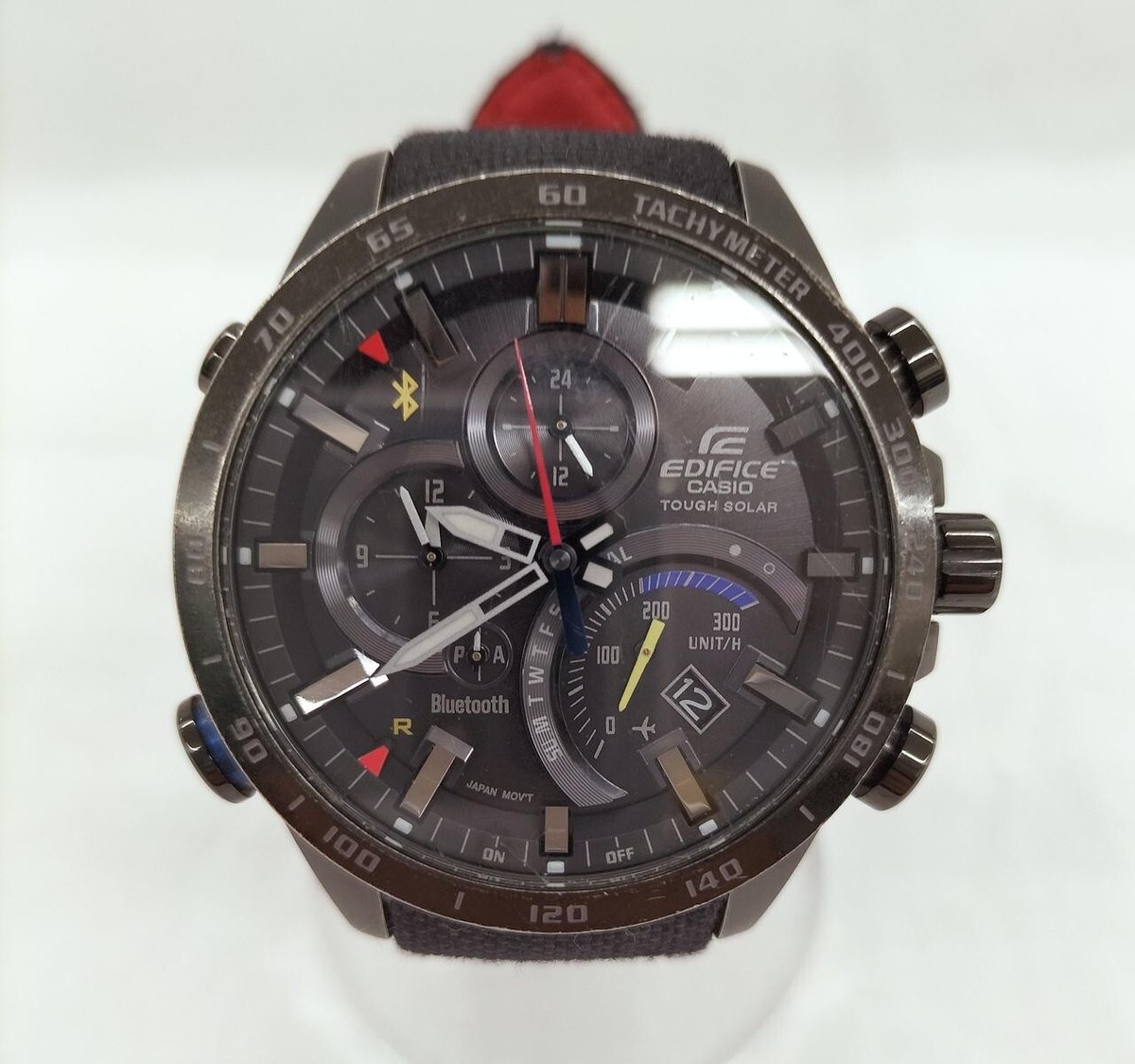 お歳暮 時期 EQB-501TRC Rosso Toro Edifice Casio Tough Men's Quartz Solar 時計