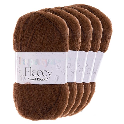 5 x 100g Papatya Fleecy Kuschelgarn 20% Wolle Oeko-Tex Häkelgarn Strickgarn - Bild 6 von 24