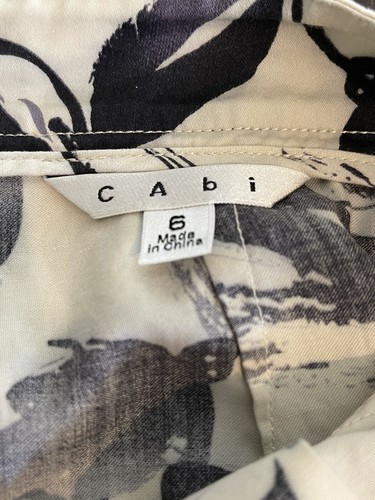 Cabi elfenbein & lila Blumen Faltenrock Reißverschluss hinten, Taschen 100 % Baumwolle Größe 6 - Bild 9 von 11