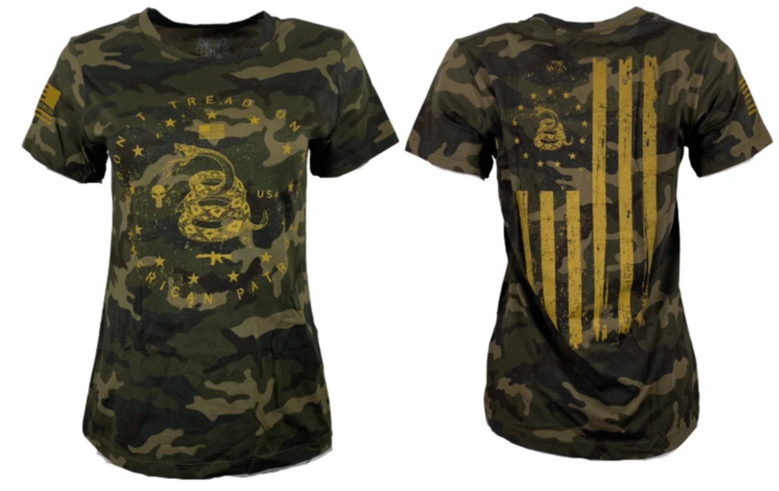 Женская футболка в стиле гаубицы TREAD FLAG серая Military Grunt Размеры S, M, L, XL 2XL 3XL