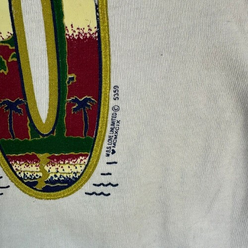 Camiseta Hanes Hawaii 2000 Souvenir Gráfico Blanca XL - Imagen 10 de 10