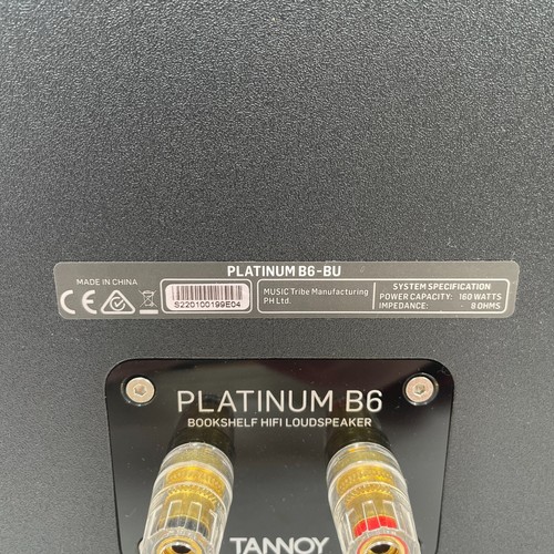 Tannoy Platinum B6 Speakers Pair Black Brown Wood Bookshelf Compact Loudspeakers - Bild 12 von 14