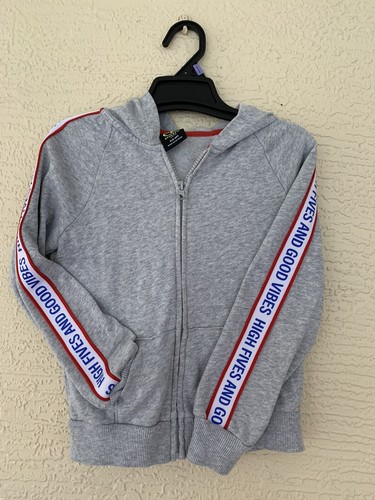 ATHLETIC WORKS Hoodie Sweatshirt Girls Size 6X High Fives And Good Vibes - Picture 1 of 4