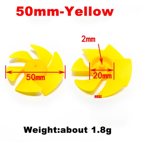 50-80mm ABS Plastic Boat Propeller Prop Turbo Fan 6-11 Blade for 2mm Shaft Motor - Picture 9 of 14
