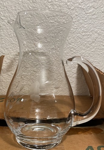 NOS Princess House HERITAGE kleiner 6 1/2" Krug #402 geschliffenes Kristallglas Saft - Bild 2 von 7
