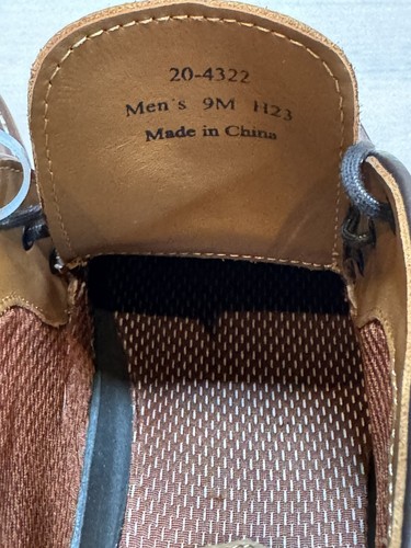 JOHNSTON&MURPHY 204322 MSBT50 UPTON CHUKKA MENS TAN LEATHER BOOT Sz 9 - Picture 6 of 9