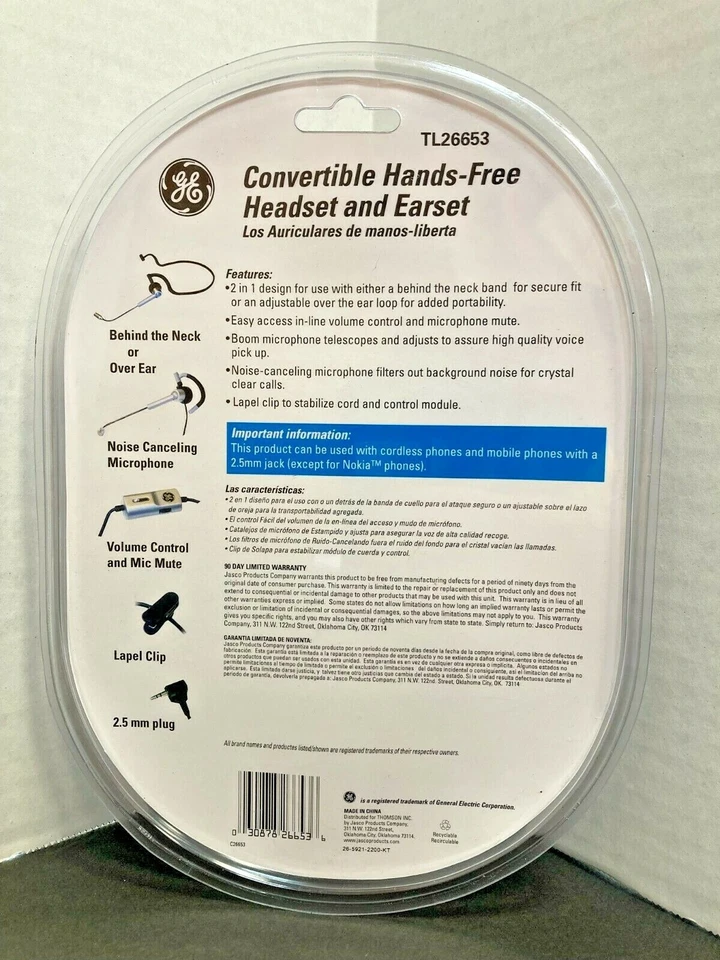Nuevo micrófono manos libres con cancelación de ruido GE Foto 2 de 3