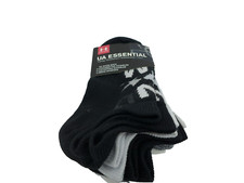 Under Armour Essential No Show Socks Size Youth 13.5-4Y 6 pairs New