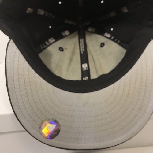Cleveland Indians Chief Wahoo Mütze Kappe schwarz New Era 59Fifty nicht verstellbar 7 3/8 gebraucht - Bild 11 von 19