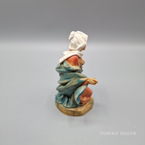 VTG 1991 Fontanini Mother Mary and Angel Nativity Figure 4" Signed Polymer Resin - Picture 5 of 13