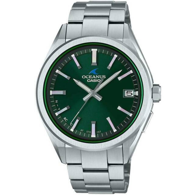 Casio OCEANUS Green Men's Watch - OCW-T200S-3AJF for sale online 