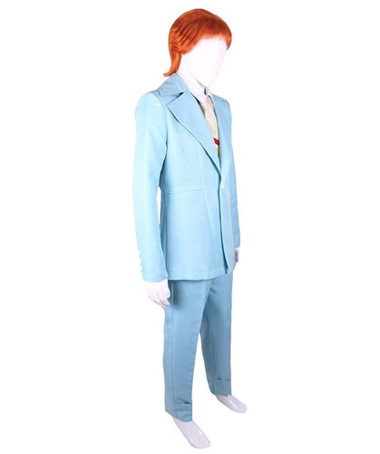 70's David Bowie Glam Rock Star Suit Costume with Tie, Premium Costume - Picture 25 of 36