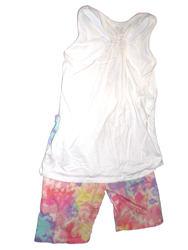 Girl's outfit Place XL 14 Unifish raceback tank &Tye Dye shorts Kds - Picture 2 of 7