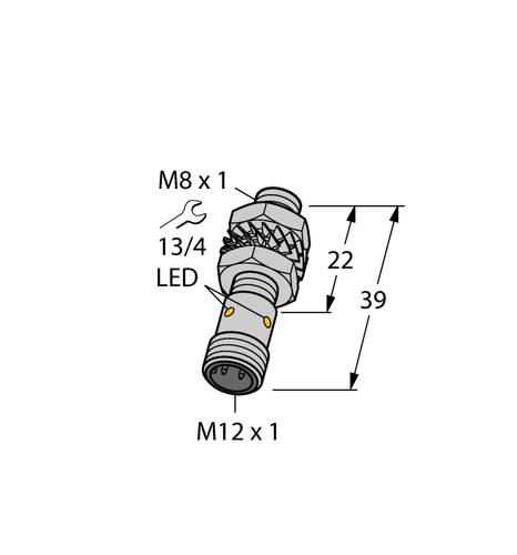 TURCK BI2-EG08-AN6X-H1341 4669560 Sensore induttivo NPN ✦KD - Foto 4 di 4