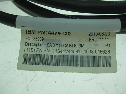 USED IBM 44V4158 3692 3Gb SAS Cable (YO) Adapter to Controller/Dual Path 3.0m - 第 1/8 張圖片