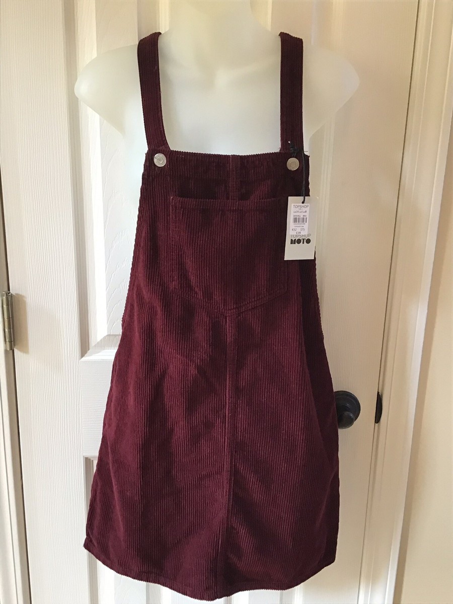 Corduroy mini overall dress cheap