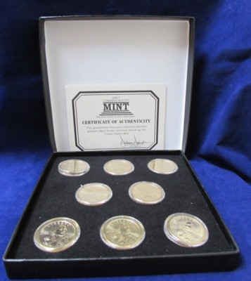2000-2007 S Complete Set Sacagawea Dollars Gem Proof Run 8 Coins US Mint 2000/'s