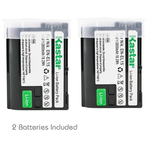 Kastar Replacement Battery for Nikon EN-EL15 MH-25 & Nikon D610 DSLR Camera - Picture 5 of 7