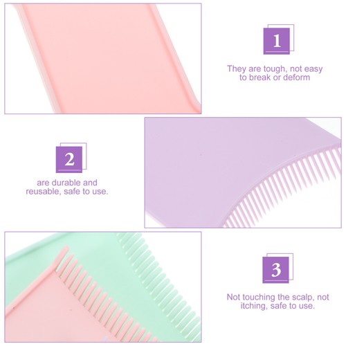 3 PIEZAS Cepillo de teñido de colores Cepillo para teñir de cabello Destacados Paleta Tabla de teñir de cabello - Imagen 4 de 11