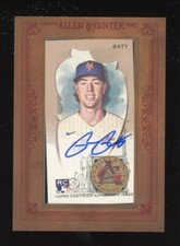 Brett Baty 2023 Allen and Ginter Auto Rookie Mini Framed #MA-BB New York Mets