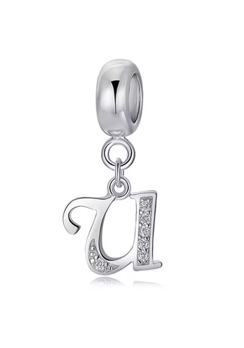 Charms Anhänger Silber 925 für Pandora Armband Buchstaben A B C Alphabet Gold Si - Bild 24 von 54