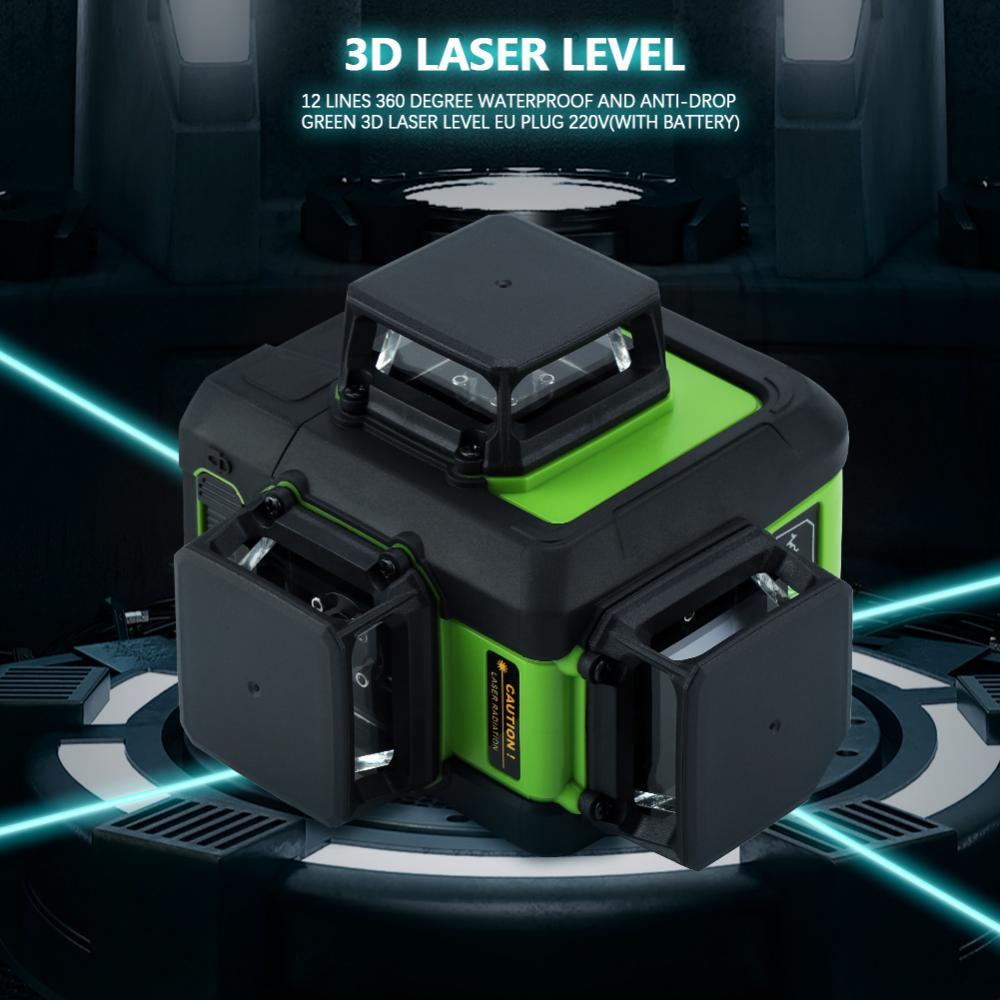 360° 3D 12 Line Laser-Level Kreuzlinienlaser Rotationslaser Rotationslaser Rotationslaser Self-leveling Grün 571588 360° 3D 12 Line Laser-Level Kreuzlinienlaser Rotationslaser Rotationslaser Rotationslaser Self-leveling Grün 571588
