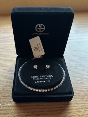 Giani Bernini 2-tlg. Set CZ Tennis Armband & Ohrstecker in Sterlingsilber - Bild 5 von 6