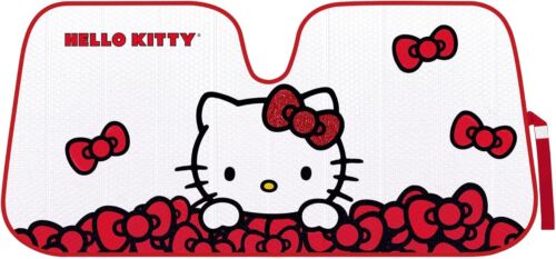 Hello Kitty Car Windshield Sunshade Red Bow Dream (58" x 27")