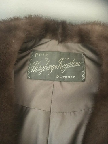 Vintage Beautiful Dark Brown MINK FUR CAPE/STOLE in Excellent Condition!  - Afbeelding 10 van 12