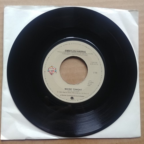 EMMYLOU HARRIS I'm Movin On/Maybe Tonight 45 7" COUNTRY Vinyl Record Records - Picture 2 of 2