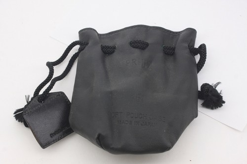 5" Soft Lens and Filter Pouch Prinz #151 Black - Drawstring - USED VINTAGE C554