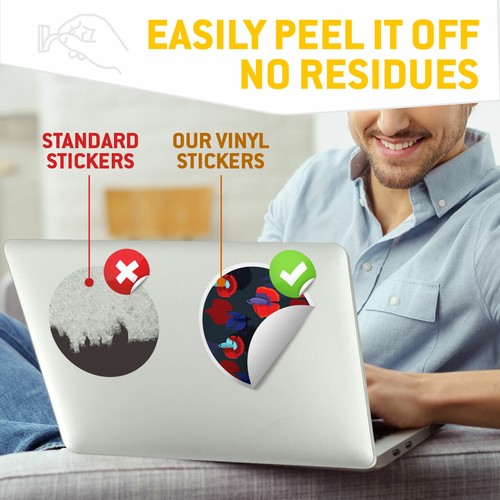 2 x Vinyl Stickers 30cm - Red Siamese Fighting Fish Cool Gift #3275 - Afbeelding 5 van 9