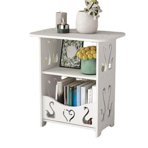 Side Table End Table Compact Small Side Table for Bedside Bathroom Bedroom - Picture 4 of 6
