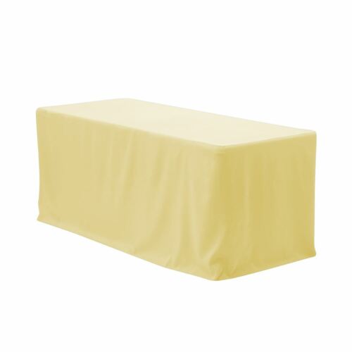 6 ft. Fitted Polyester Rectangular Tablecloth, Premium Tableclothes for weddings - Picture 49 of 72