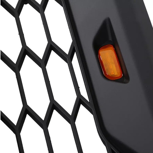 Grill Raptor Style For 2016 2017 Explorer Front Upper Mesh Grille w/ Lights ABS - Picture 7 of 10