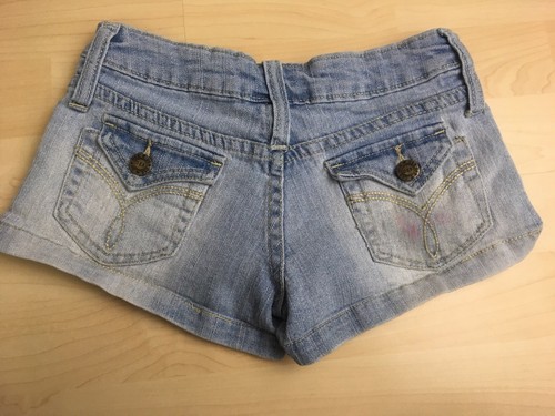 Deb Jeans Girls Women's Ladies Blue Jean Shorts Size 0    - Picture 6 of 6